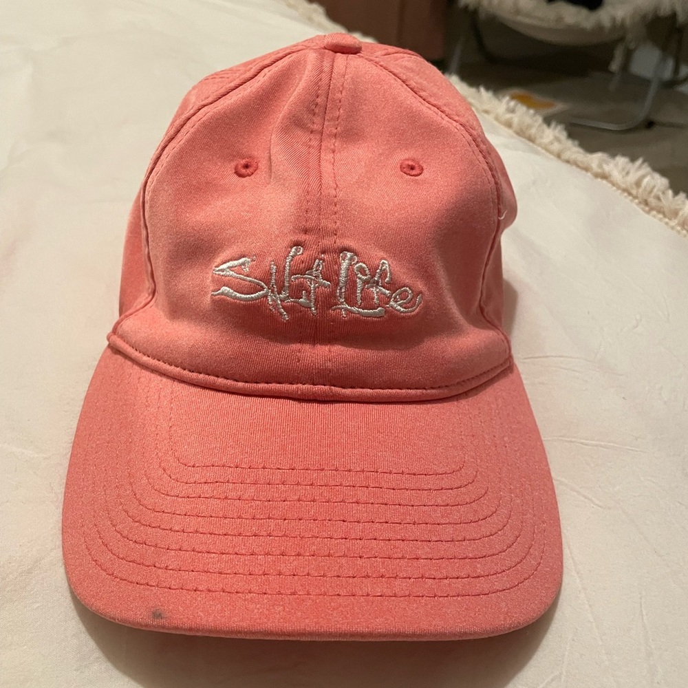 COPY - Salt life pink adjustable hat.